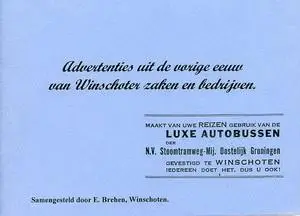 Advertenties uit de vorige eeuw van Winschoter zaken en bedrijven